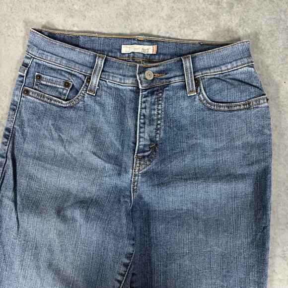 Levis 512 Perfectly Slimming Bootcut Denim Medium Wash Jeans - Size: 10P - Picture 2 of 12